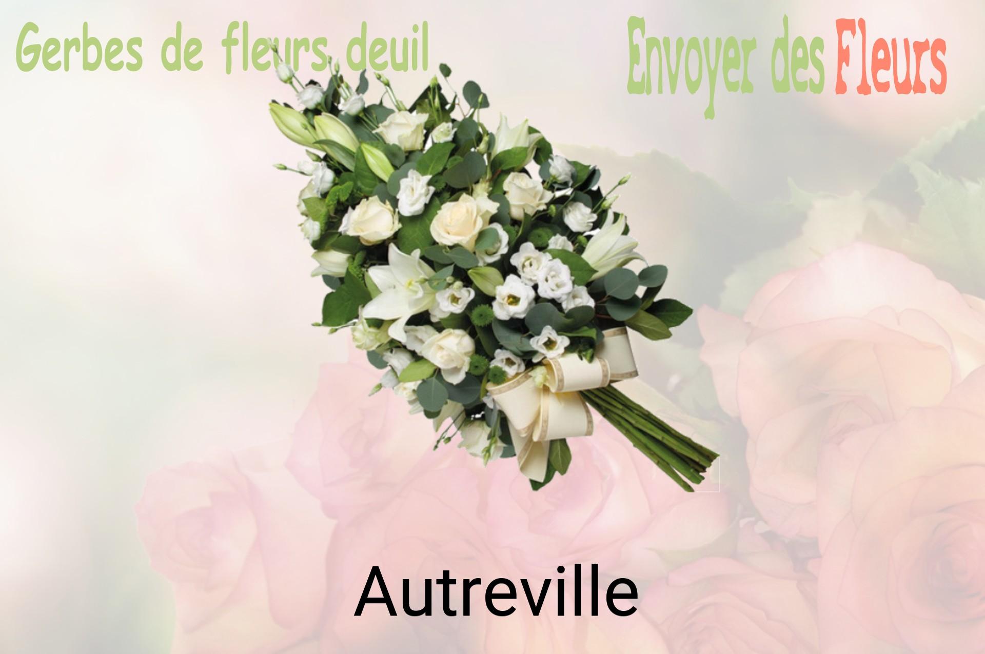Gerbe de fleurs de deuil livrée à Autreville